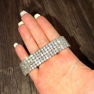 Silver Rhinestone Bracelet
